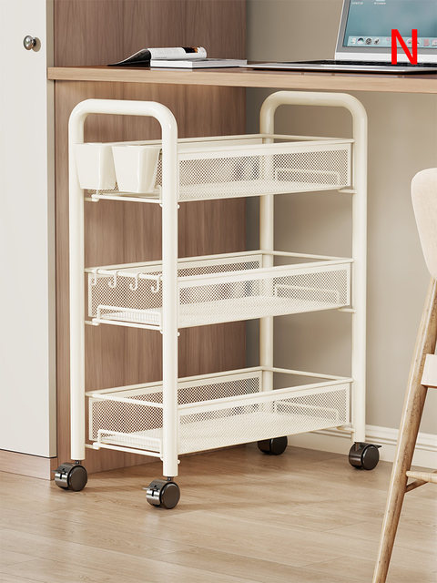 Dormitory cart storage rack, small bookshelf under dormitory desk ...