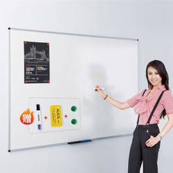 Aucs Whiteboard Writing Board Blackboard for Home Use 120*90cm Wall-Mounted for Classroom Office Meeting Training Lecture