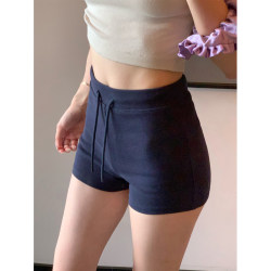 No Butt Leakage~ Skin-Friendly American-Style Sexy Hot Pants Shorts Casual Pants for Women Summer High-Waisted Drawstring Sports Pants