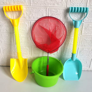 
Children's shovel beach toy set baby digging small shovel large sand digging tool thickened girl playing with snow bucket