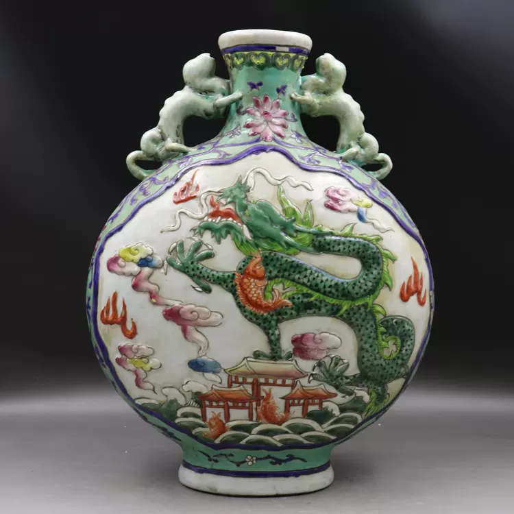 中国陶器 大壺 花瓶 飾り壷 花器 中国アンティーク 骨董品 古美術 中国製