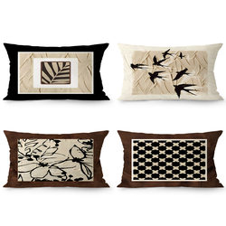 Medieval-Style European Rectangular Throw Pillow for Living Room Sofa, Light Luxury Cushion, Backrest Pillow, Bedroom Pillowcase