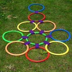 Kindergarten sensory training equipment children's home hopscotch jumping lattice circle outdoor sports toys