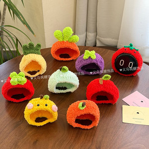 
NIO nomi hat wool knit cartoon cute fruit and vegetable head cover EC6ES8 car decoration accessories