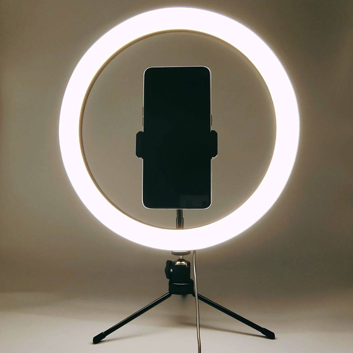 Yihang Dg653-4 Ring Light Adjustable 3-Color Desktop Beauty Light - Main Image