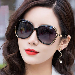 2026 New Women's Sunglasses for Round Faces, Trendy Celebrity Style, Elegant Uv Protection Large Frame Glasses