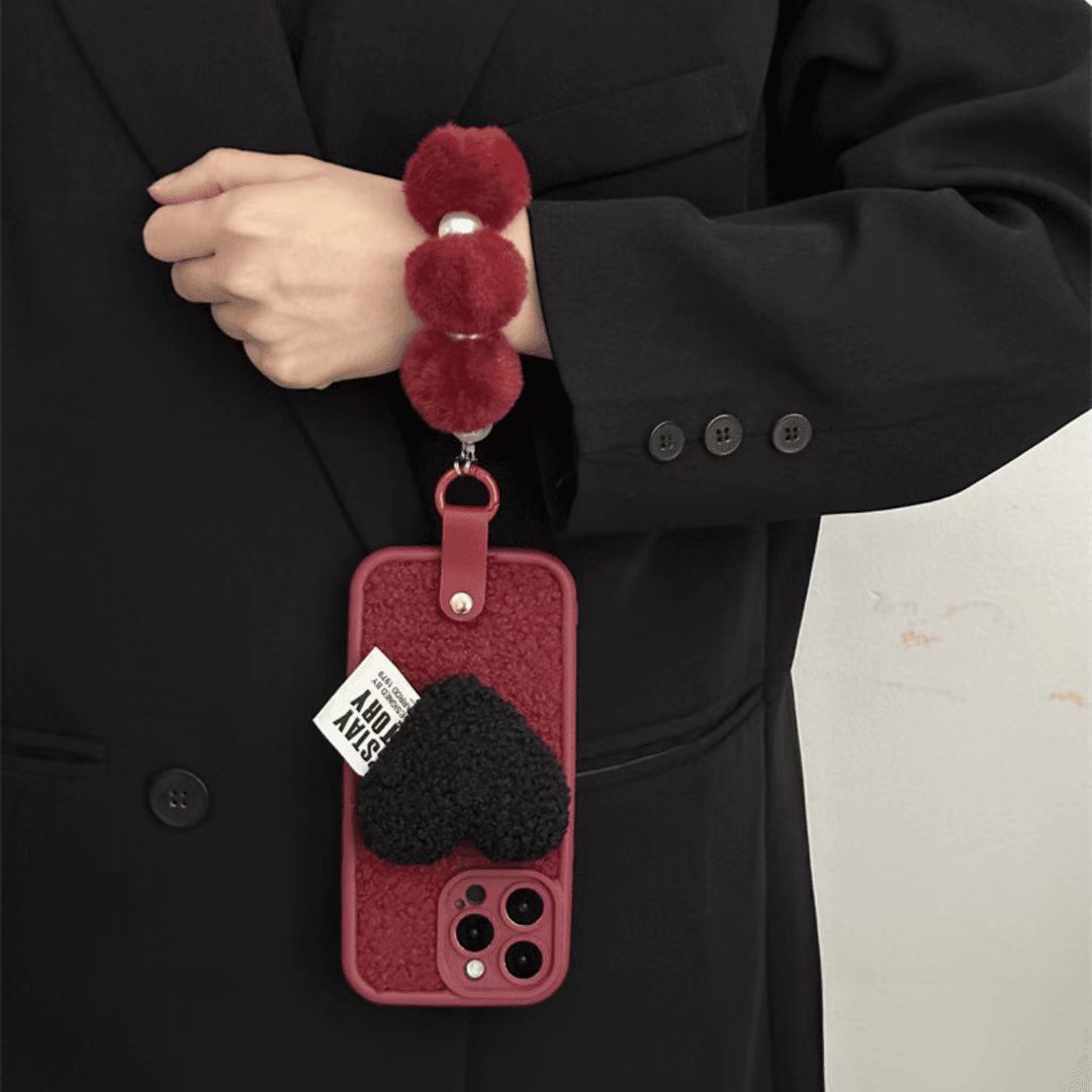 Xiaohongshu popular plush iPhone16promax mobile phone case 15ProMAX
