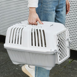 Extra-Large Pet Airline Crate, Dog Transport Crate, Portable Cat Carrier for Travel, Car-Mounted Dog Cage, Space Capsule Car Transport