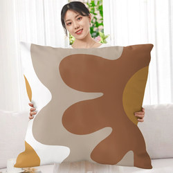Throw Pillow Sofa Living Room Nordic Retro Art Geometric Cushion Cover Model Room Homestay Villa Car Cushion Home Use