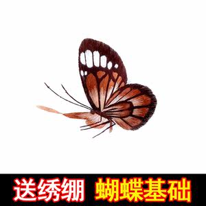 Su Xiu embroidery handmade DIY kit self -embroidery material package Beginning ancient style self -embroidery entry acupuncture butterfly
