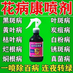 Huabingkang spray carbendazim fungicide flower plant yellow leaf black spot anthracnose leaf spot bacteria Liqing
