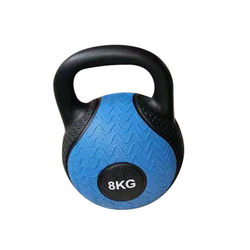 Hot selling rubber fitness kettlebell home women's color kettle dumbbell gym squat butt lift strength training device
