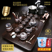 Nhẹ sang trọng cao cấp hoàn toàn tự động tích hợp khay trà gỗ nguyên khối Bộ trà Kung Fu cho phòng khách gia đình Bàn trà nhỏ kiểu Trung Quốc