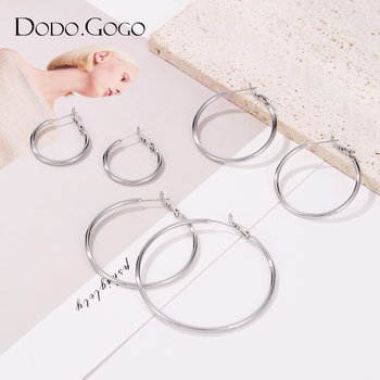 
DODOGOGO simple simple circle women's earrings