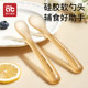 Silicone spoon newborn baby food supplement spoon baby feeding rice paste water children's tableware silicone soft spoon