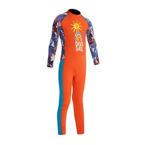 
Children's swimsuits, boys, long sleeves, trousers, one-piece fast-fucking girls, middle-aged and big children's swimsuits, professional training, sun protection swimsuits