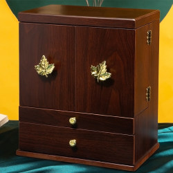 Solid Wood Cosmetics Storage Box, Dressing Table, Large Capacity, High-End and Exquisite Skin Care Products, Lipstick and Facial Mask Storage Box