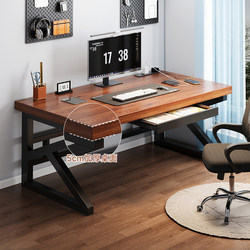 Solid Wood Computer Desk Desktop Office Desk Drawer Table Simple Desk Student Home Bedroom Gaming Desk Workbench