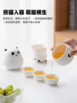 Guochao Panda Du Lịch Trà Di Động Nữ Cá Nhân Nhanh Cốc 1 Nồi 3 Ly Ngoài Trời Pha Trà bộ ấm trà du lịch 