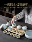 2023 New Ru Lò Kung Fu Trà Hộp Quà Tặng Nhà Ấm Trà Ấm Trà Trà Khay Bộ Gốm Sứ Cao Cấp quà Tặng tách uống trà Trà sứ