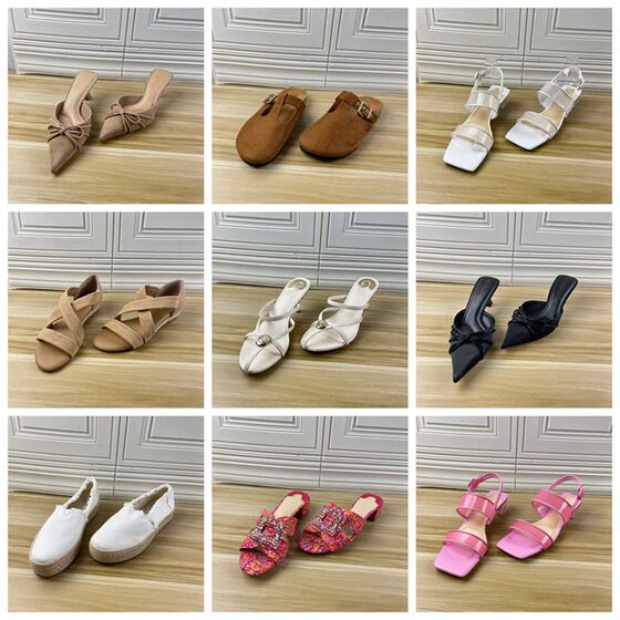
Lady Shoes foreign trade original single size 43 and 44 miscellaneous large size fashion versatile flat fashion single shoes and sandals