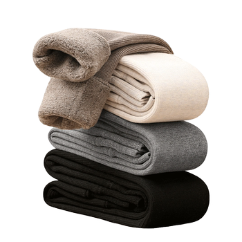 Girls' fleece thickened children's thermal cotton leggings