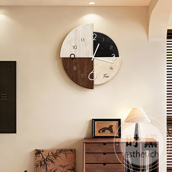 Medieval-Style Living Room Creative Clock Art Restaurant Silent Wall Clock New Home High-End Retro Wall Clock