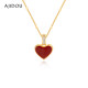 AJIDOU Ajidou necklace women's sweater chain pendant New Year's gift jewelry light luxury red love clavicle chain