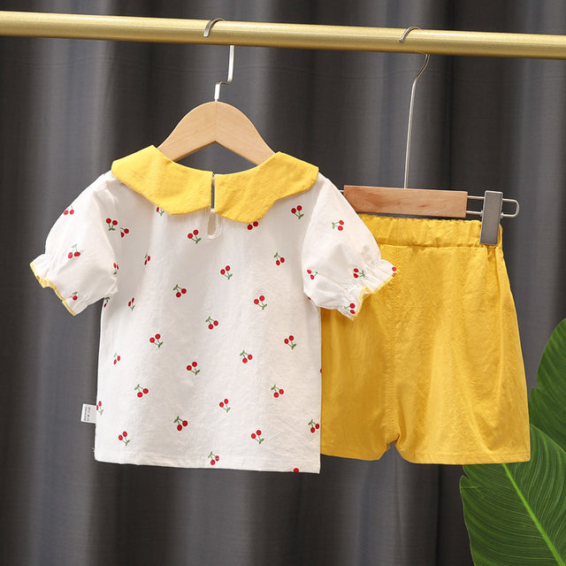 Baby girl summer two-piece western style girls' clothing new doll ...