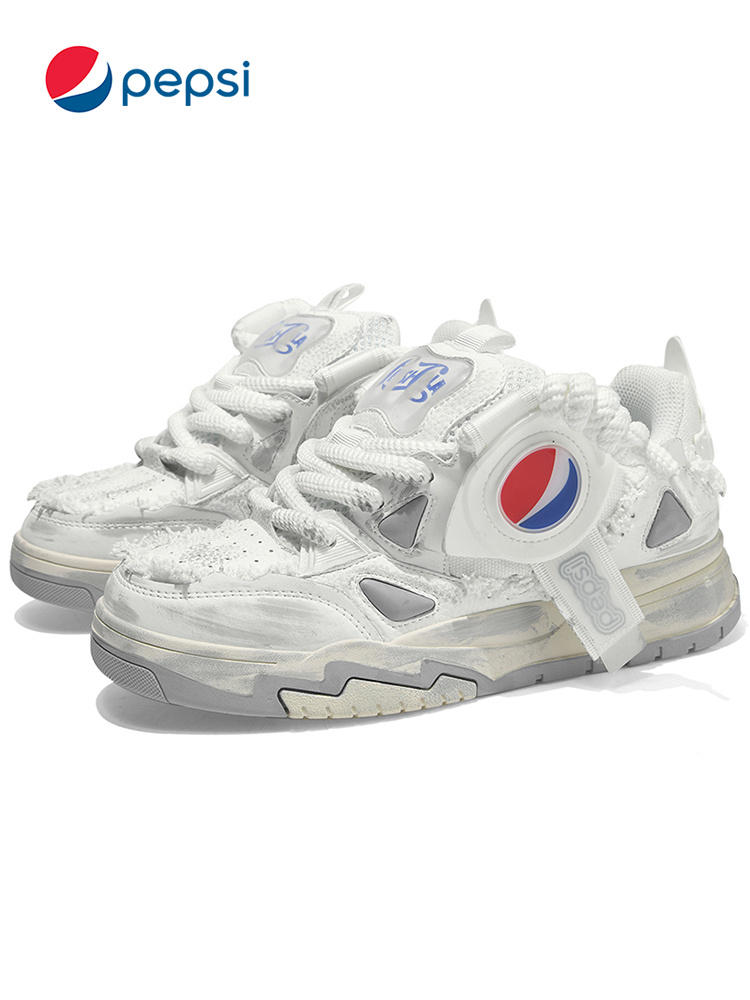 pepsi/百事小众鞋子男款春季情侣休闲板鞋潮流男鞋日系复古脏脏鞋