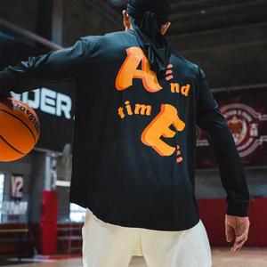 
American high elastic long sleeve men's quick-drying ANDTIME tight t-shirt basketball training running top shooting suit trend