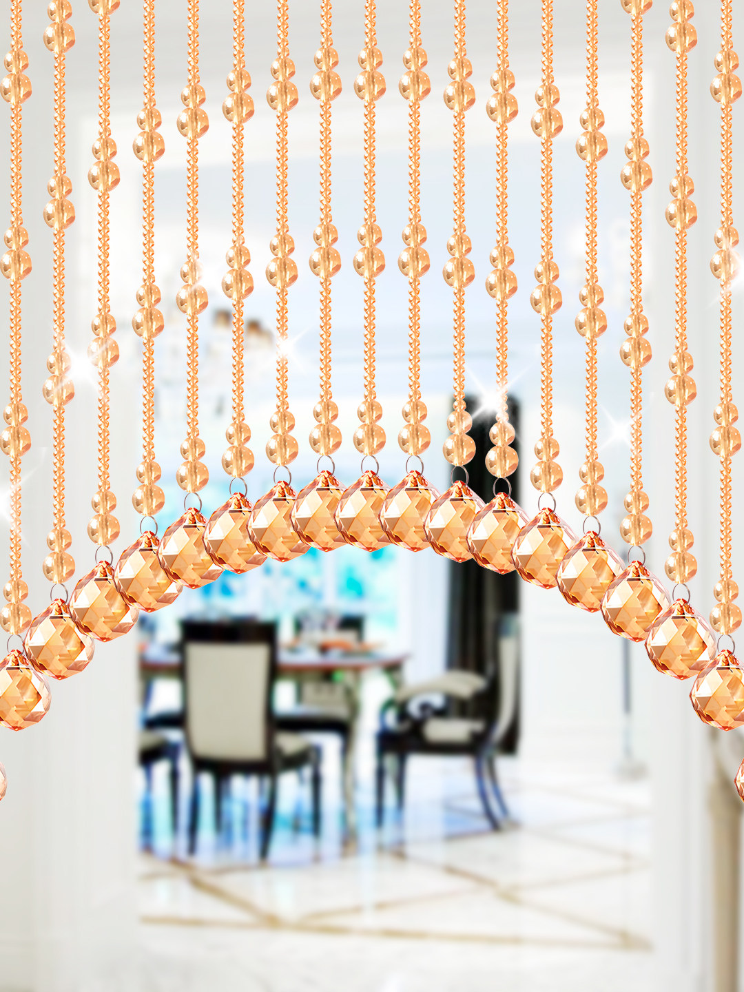 Huatian Acrylic Crystal Bead Curtain European Style Room Divider