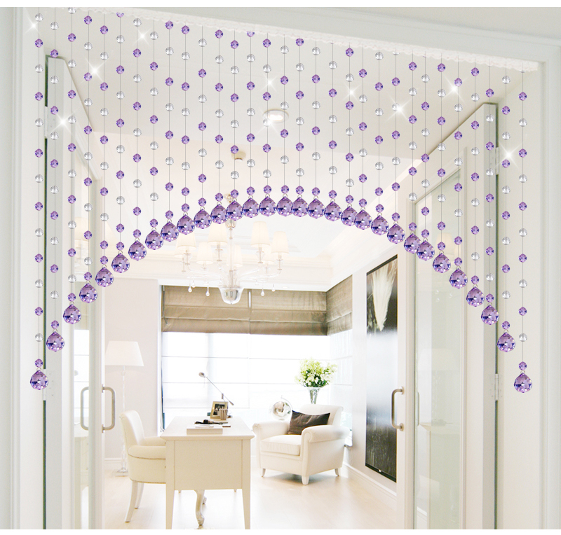 ビーズドアカーテン 戸口用 クリスタルビーズストリングカーテン