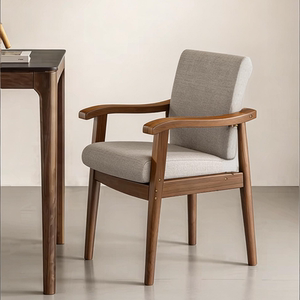 
Makeup stool, dresser chair, girl's bedroom, light luxury and high-end dressing room stool with backrest, solid wood dining table and chairs