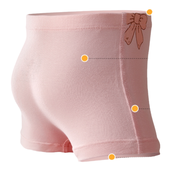 
Kechao girls underwear summer thin flat corner pure cotton children's baby four corner cotton A-type shorts without clamping butt