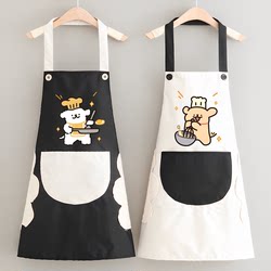 Kitchen Household 2025 New Cute Cartoon Apron Waterproof and Stain-Resistant Catering Work-Specific Apron Work Clothes