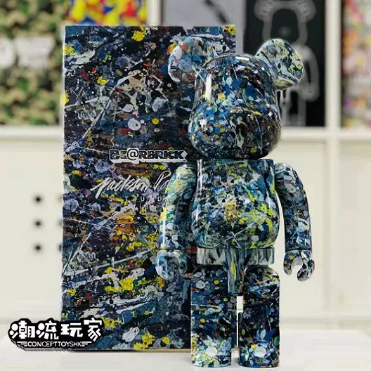 Bearbrick 400% JACKSON POLLOCK STUDIO 初代潑墨現貨-Taobao