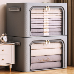 Oxford Cloth Clothing Storage Box, Large Capacity, Extra-Large Clothing and Quilt Organizing Storage Box, Fabric Folding Storage Box