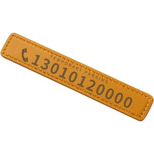 PU Leather Temporary Parking Phone Number Cars Exquisite Micro Motors Creative Automobile Car Motor Motor Card
