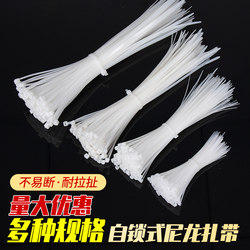 Self-Locking Nylon Cable Ties, Plastic Buckle Fasteners, Binding Straps, Wire Ties, Cable Ties, Buckle Tightening Straps, Long and Convenient