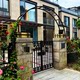 Wrought iron arch flower stand, half arch pergola, courtyard villa door post climbing bracket, door head pergola can be customized