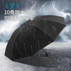 Paradise Umbrella Extra Large Double Umbrella Windproof Stormproof Reinforced Sun Protection Folding Umbrella for Rain or Shine for Men and Women