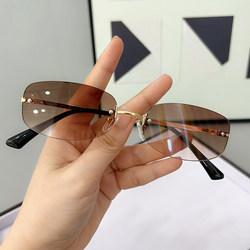 Gm Sunglasses for Women, Summer 2024 New Trendy Sunglasses, Anti-Uv, Strong Light Protection, Driving Glasses, High-End Feel, Brown Lenses