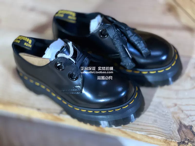 國現到/美國代購馬丁Dr Martens HOLLY 時尚JK厚底鞋Rose同款增高-Taobao