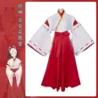 Genshin Impact cos server Inazuma Castle Miko Hanasanri cosplay game anime nhập vai bộ đồ