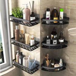 No-Drill Storage Rack for Bathroom Sink, Wall-Mounted, Kitchen, Bathroom, Toilet Storage, Suction Cup Type for Restroom