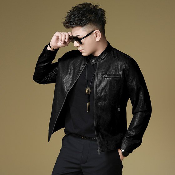 
European Station Light Luxury Fashion Leather Clothes Trendy Tops and Jackets 2026 Spring and Summer New Style Versatile Leather Jackets and Jackets