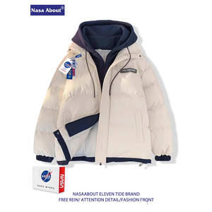 
American splicing fake two-piece cotton jacket for men in winter thickened warm cotton jacket and couple jacket YKYP-M082