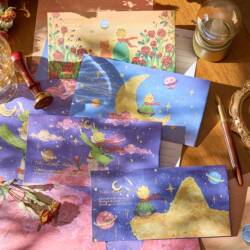 Rose Planet Series Letter Paper Set Ins Romantic Handwritten Confession Love Letter Letterhead