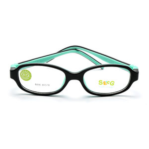 SECG brand children's silicone glasses frames for boys and girls B096 nearsightedness, farsightedness, amblyopia and strabismus student glasses